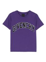 Givenchy Kids t-shirt en coton à logo appliqué - Violet - thumbnail