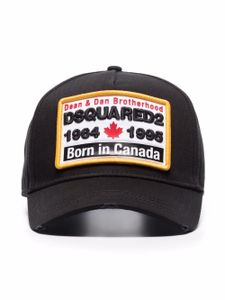 DSQUARED2 casquette Born in Canada - Noir