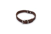 Beeztees - Halsband Hond - Leer - Bruin - 32-37 cm x 16 mm