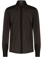 Dolce & Gabbana semi-sheer mesh shirt - Noir - thumbnail