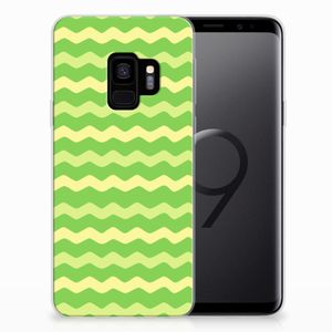 Samsung Galaxy S9 TPU bumper Waves Green