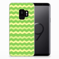 Samsung Galaxy S9 TPU bumper Waves Green - thumbnail