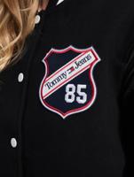 Tommy Jeans / Baseball jack Oversized Letterman in zwart