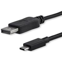 StarTech.com 1,8 m USB-C naar DisplayPort 1.2 kabel 4K 60Hz - USB-C naar DP adapterkabel/videoadapter - HBR2 - USB-C DP Alt Mode DP Monitor videokabel - Thunderbolt 3 compatibel - zwart (CDP2DPMM6B)