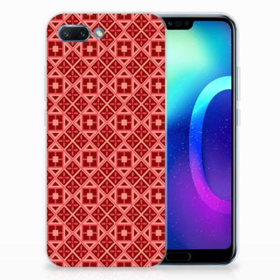 Huawei Honor 10 TPU bumper Batik Rood