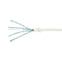 LogiLink CQ9071S RJ45 Netwerkkabel, patchkabel CAT 6A U/FTP 5.00 m Wit Extreem dun, Vlambestendig, Flexibel, Folie afscherming, Halogeenvrij, Snagless, - thumbnail