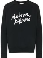 Maison Kitsuné sweat à logo imprimé - Bleu