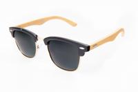 Kost zonnebril unisex panto zwart/goud (PZ20 038)