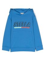 Stella McCartney Kids hoodie en coton à logo imprimé - Bleu - thumbnail