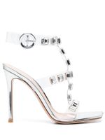 Gianvito Rossi sandales 105 mm à ornements en cristal - Blanc - thumbnail