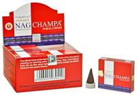 Golden Nag Wierook Kegel Champa (12 pakjes)