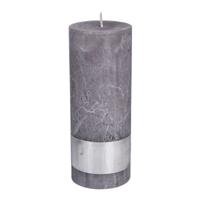PTMD kaars suede grey 18x7cm