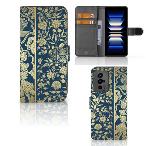 Xiaomi Poco F5 Pro Hoesje Beige Flowers