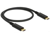Delock USB 3.1 Gen 2 (10 Gbps) kabel type C naar type C, E-markers, uitgangsstroomsterkte tot 3A 0,5 meter