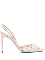 René Caovilla Cinderella 105mm leather pumps - Rose