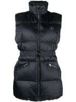 Tommy Hilfiger gilet matelassé à patch logo - Bleu