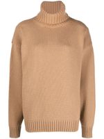 Dolce & Gabbana pull en laine à col roulé - Marron