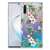 Samsung Galaxy Note 10 Plus TPU Hoesje Flamingo Palms - thumbnail