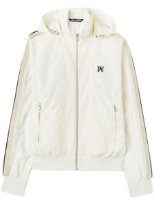 Palm Angels monogram-embroidered track jacket - Blanc