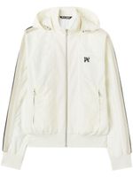 Palm Angels monogram-embroidered track jacket - Blanc - thumbnail