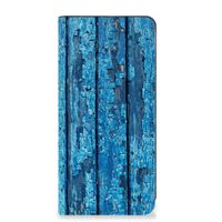 Google Pixel 8 Book Wallet Case Wood Blue - thumbnail