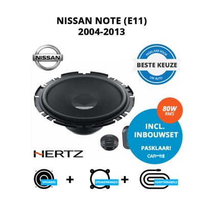 Beste speakers voor Nissan Note 2004-2013 (E11) - Voordeuren