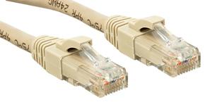 LINDY 45407 RJ45 Netwerkkabel, patchkabel CAT 6 U/UTP 10.00 m Grijs Snagless 1 stuk(s)