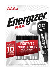 Energizer Max AAA batterij (potlood) Alkaline 1.5 V 4 stuk(s)