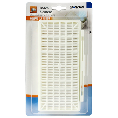 Scanpart HEPA-filter H12  als origneel Bosch/Siemens BBZ154HF/VZ154HFB niet uitwasbaar