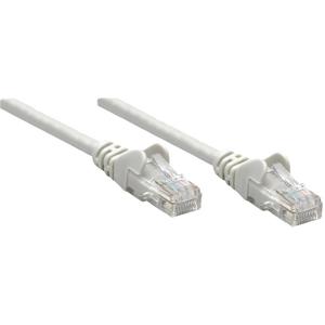 Intellinet 737302 RJ45 Netwerkkabel, patchkabel CAT 5e U/UTP 0.25 m Grijs 1 stuk(s)