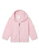 Givenchy Kids cardigan zippé à motif 4G en jacquard - Rose