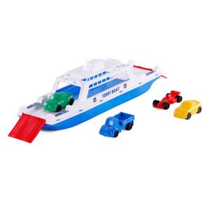 Cavallino Toys Cavallino Veerboot met 4 Auto&apos;s, 45,5cm