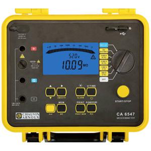 Chauvin Arnoux C.A 6547 Isolatiemeter 500 V, 1000 V, 2500 V, 5000 V 10 TΩ