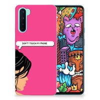 OnePlus Nord Silicone-hoesje Woman Don't Touch My Phone - thumbnail