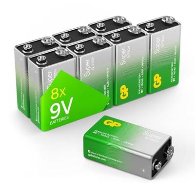 GP Super alkaline speciale batterijen Multipacks Single 9 Volt Block - 8 Stuk multicolor