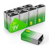 GP Super alkaline speciale batterijen Multipacks Single 9 Volt Block - 8 Stuk multicolor