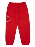 Diesel Kids pantalon de jogging à logo imprimé - Rouge - thumbnail