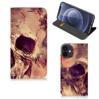 Mobiel BookCase iPhone 12 Mini Skullhead - thumbnail