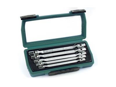 Scharnierende dubbele dopsleutelset | MANNESMANN Scharnierende dubbele dopsleutelset | MANNESMANN