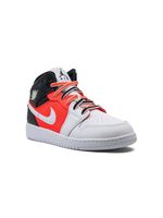 Jordan Kids baskets mi-montantes Air Jordan 1 SE 'White Infrared' - Noir