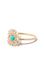 Suzanne Kalan bague Evil Eye en or 18ct ornée de turquoise et de diamants - thumbnail