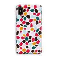 Colored Giraffe: iPhone XS Max Volledig Geprint Hoesje - thumbnail