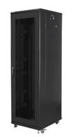 LANBERG Rack Cabinet 19inch Free-Standing 42U/800x800 Self-Assembly Flat Pack met mesh deur juodas
