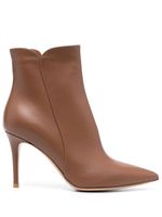 Gianvito Rossi bottines Levy 95 mm - Marron