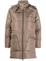 GANNI doudoune Tech Puffer à coupe oversize - Marron