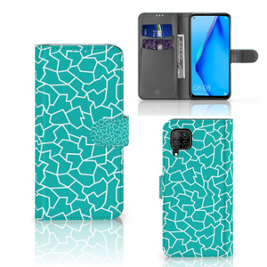 Huawei P40 Lite Hoesje Cracks Blue