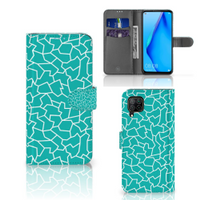 Huawei P40 Lite Hoesje Cracks Blue - thumbnail