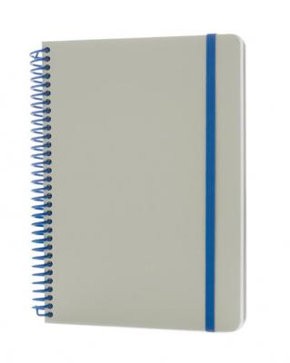 XD Collection notitieboek Deluxe 21 x 15 cm karton grijs/blauw