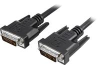 TECHly DVI aansluitkabel 1,80 m ICOC-DVI-8900 zwart [1x DVI-stekker 24+5-pol. - 1x DVI-stekker 24+5