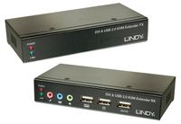 LINDY 39377 KVM-extender DVI 1920 x 1200 Pixel - thumbnail